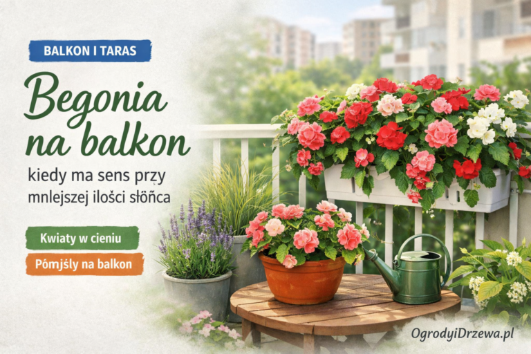 Begonia na balkon — kiedy ma sens przy mniejszej ilości słońca