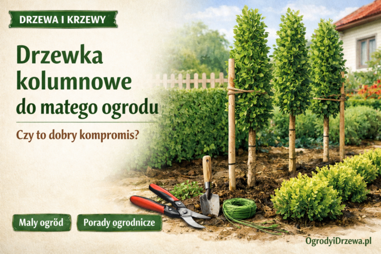 Drzewka kolumnowe do małego ogrodu — czy to dobry kompromis