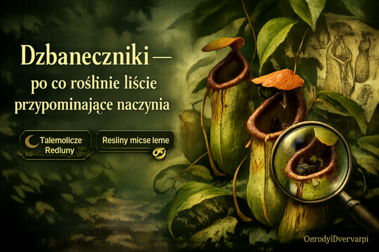 Dzbaneczniki — po co roślinie liście przypominające naczynia