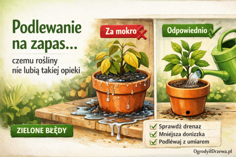 Podlewanie na zapas — czemu rośliny nie lubią takiej opieki