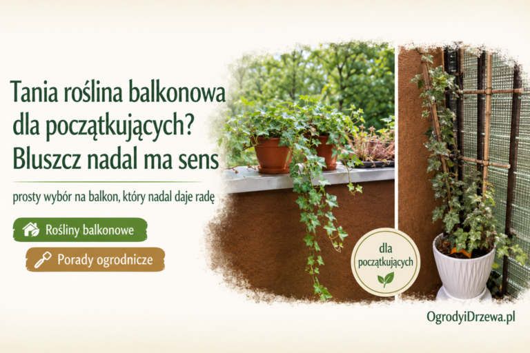 Tania roślina balkonowa dla początkujących? Bluszcz nadal ma sens